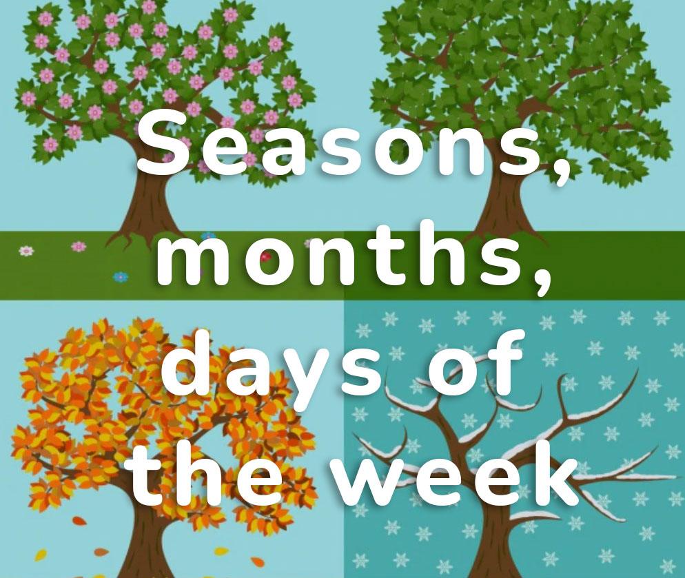 Learn French Days Of The Week The Months And The Seasons Blog Learn 